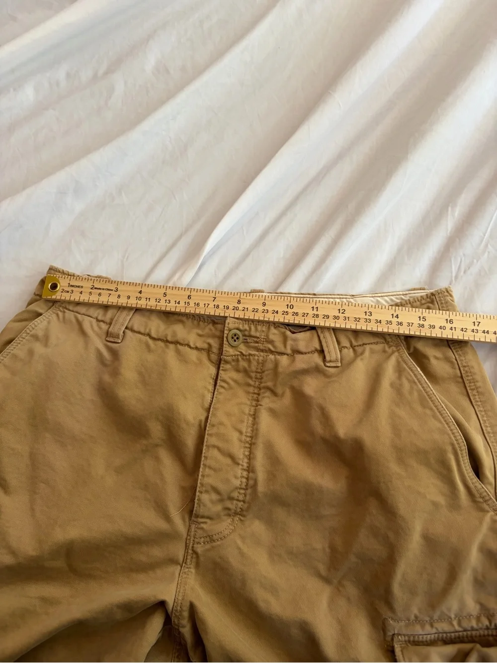 J. Crew Men's Tan Cargo Pants - Utility Style Size 34x34